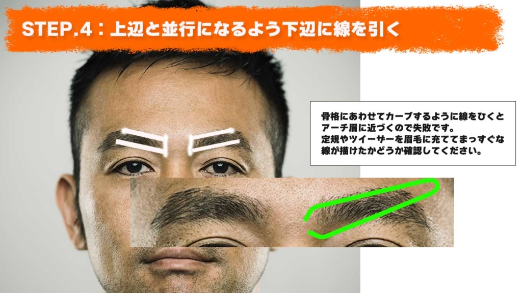 適度にカッコいい眉毛に整える方法